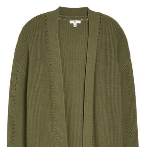 Green Cardigan Sweater